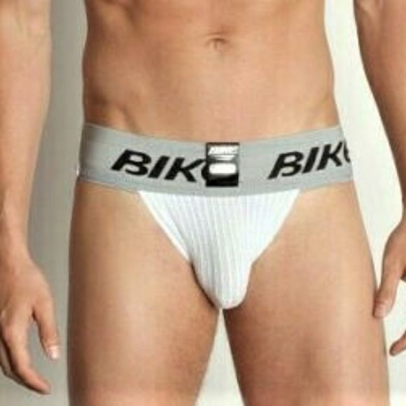 COPY - COPY - COPY - NOS ORIGINAL BIKE 2XL WHITE SWIM AND TRACK JOCK STRAP 2" W… - Picture 4 of 6